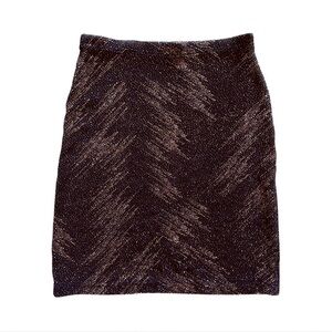 Vintage Iz Byer Copper Glitter Mini Skirt S S/M